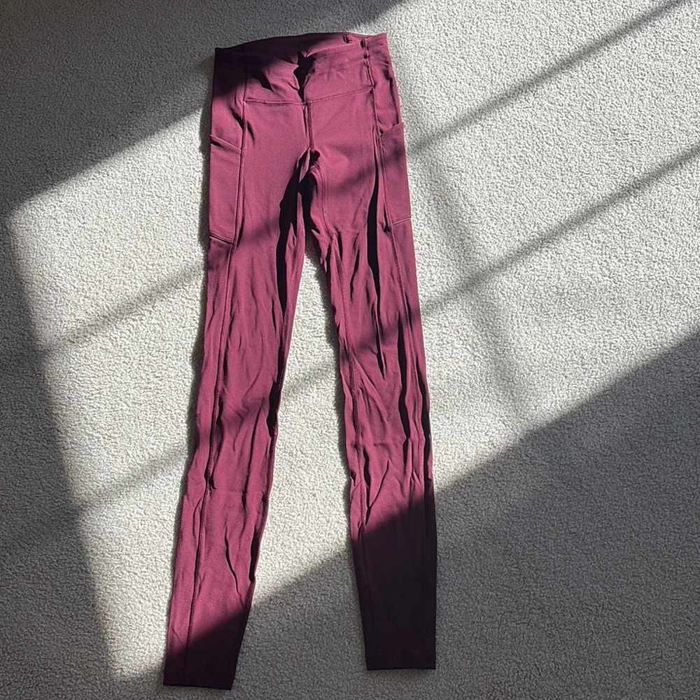 Lululemon Burgundy Leggings